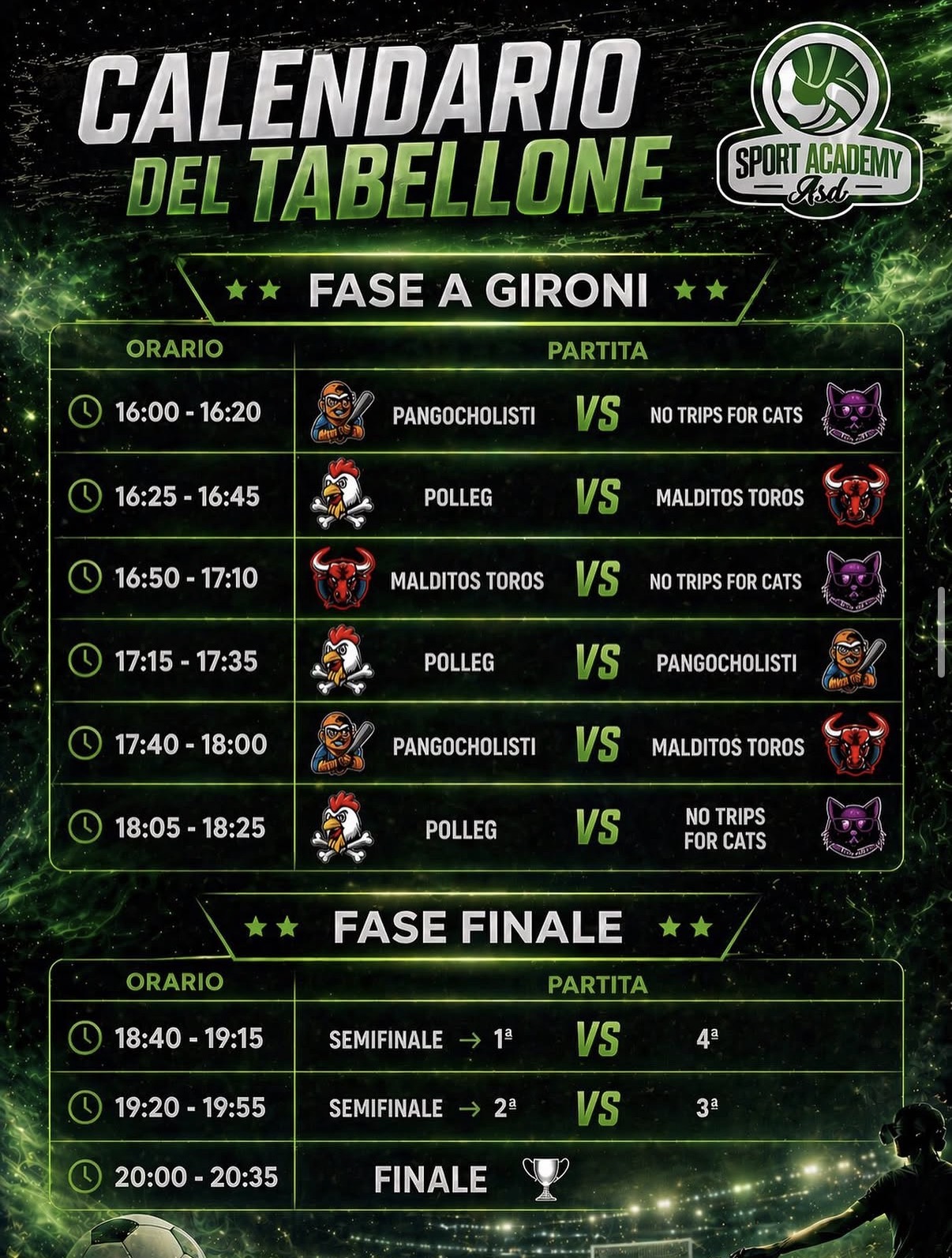 Calendario Del Tabellone